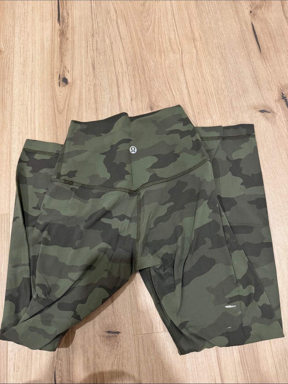 lululemon athletica Green Camo High-Rise Leggings